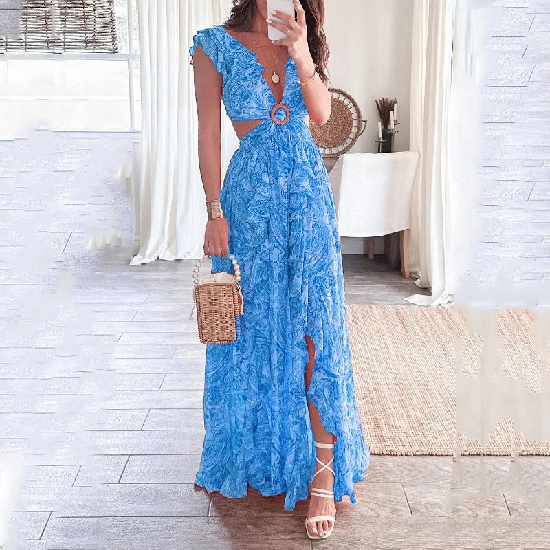 Blue Floral Print